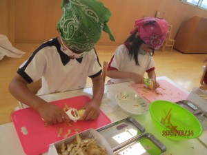 年長組　２回目のクッキングをしました！