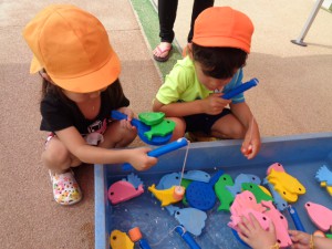 年中組☆プール水遊び活動とパラバルーン