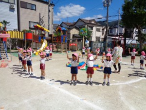 運動会の練習を頑張っているよ★年中組