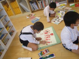 年長組　10月もいろんなことに挑戦しています。