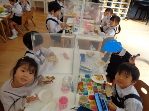 クッキングと鼓隊遊びをしたよ♪年中組