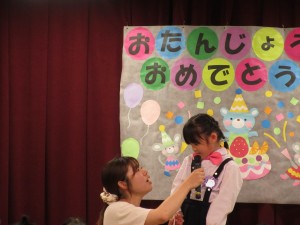 年長組★お誕生日会★