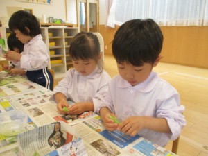 ☆年少組☆　たくさんのことに挑戦！！