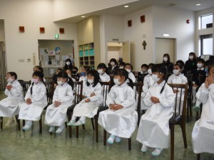 七五三の祝福式